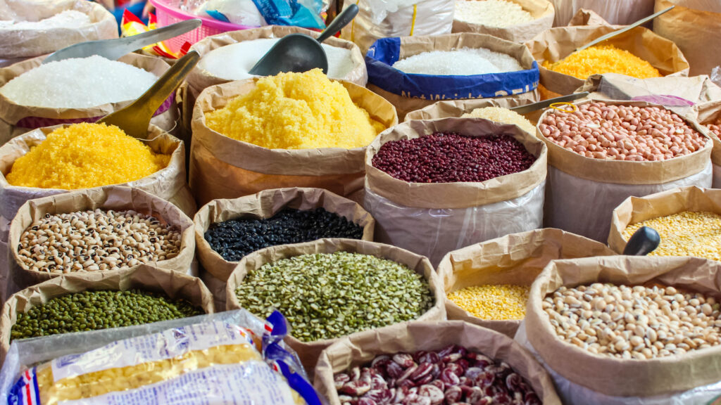 How to Export Foodstuffs From Nigeria? dried food products sold on the market